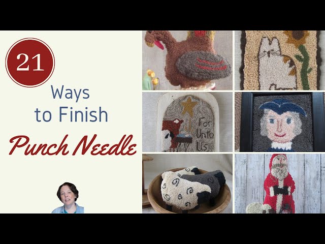 Ways to Finish a Punch Needle Canvas – Needle Work