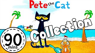 Pete the Cat Pete At The Beach 90 mins Collection| KittyCatCollection | English Story Book!!