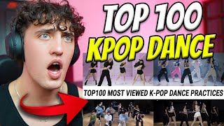 South African Reacts To TOP 100 MOST VIEWED KPOP DANCE PRACTICES !!!