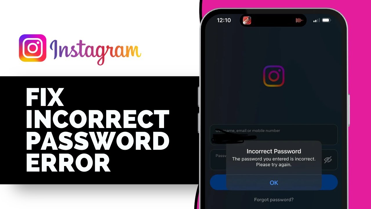 How to Fix Incorrect Password Error on Instagram (Solved)