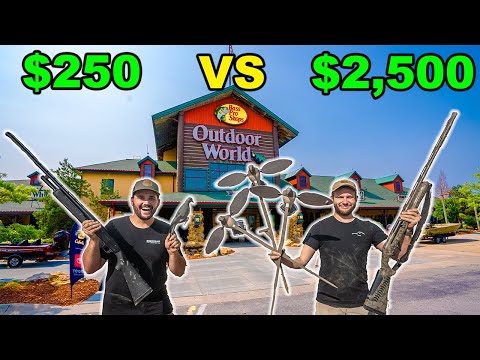 CHEAP vs EXPENSIVE Bass Pro Shops HUNTING Challenge!!! (Catch Clean Cook)