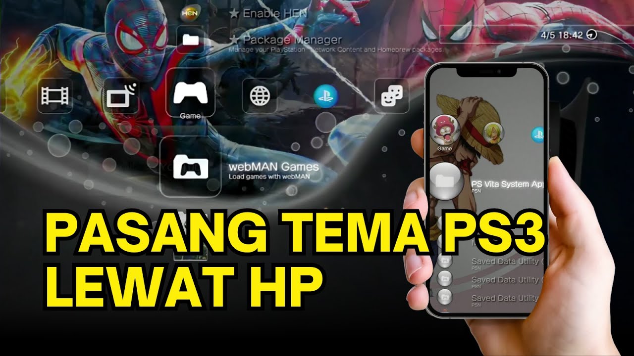 Ganti Tema PS3 LEWAT HP (Mudah!)