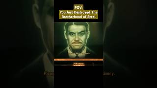Mr. House's Reaction When You Already Destroyed The Brotherhood #fallout