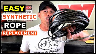 HOW TO REPLACE WARN WINCH CABLE WITH SYNTHETIC ROPE screenshot 5