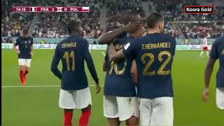 أهداف مباراة فرنسا و بولندا 3-1 وجنون فهد العتيبي