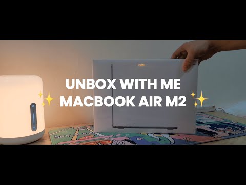 M2 MacBook Air Unboxing ✨ | Space Gray, 256GB, 8GB Ram