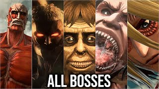 Attack on Titan 2  All Bosses And Ending (With Cutscenes)