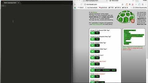 The Basic HTML Shell
