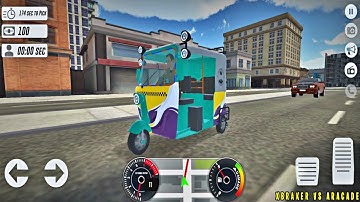 City Tuk Tuk Taxi Auto Rickshaw Driving - New Android Gameplay