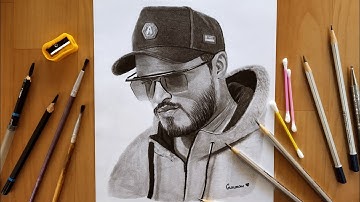 Aatmvishwas - amit bhadana drawing | portrait of amit bhadana | how to draw amit bhadana |