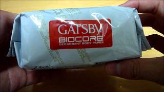 GATSBY　DEODORANT　PAPER　ギャッツビー