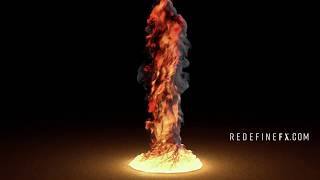 Fire Tornado VFX with Phoenix FD 4 by #RedefineFX