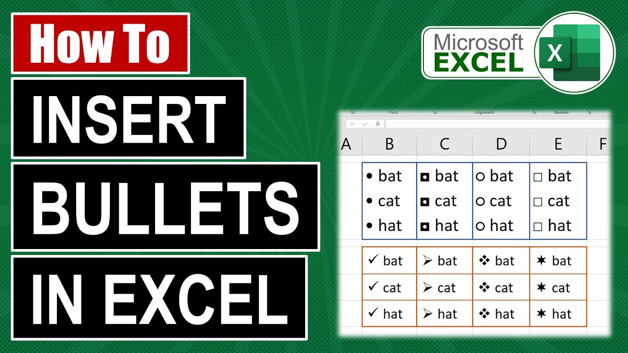 How To Insert Bullets In Excel Table At Vera Malone Blog How To Insert Bullets In Excel Table At Vera Malone Blog