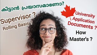 Canada Study Application Process | University | Documents Required