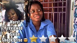 I WENT TO THE WORSE REVIEWED HAIR SALON IN MY  UNDEVELOPED CITY | salon vlog |