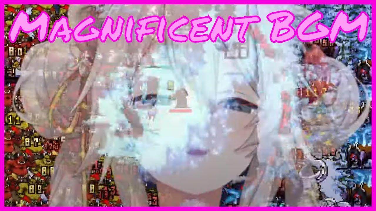 Beeg, translucent Botan overwhelmed with the Epic BGM of Vampire Survivors DLC [Hololive]