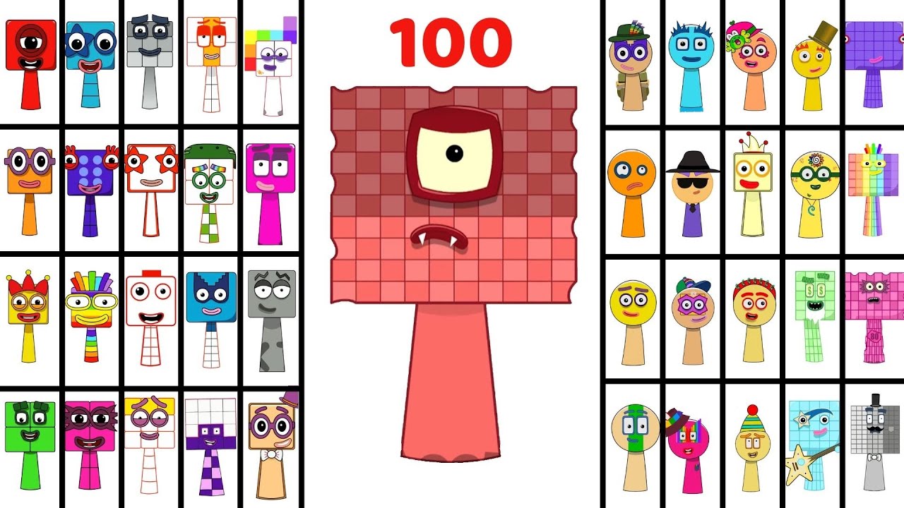 Numberblocks Sprunki Evolution Show(1- 100): Sprunki OC Numberblocks One to One Hundred | Animation