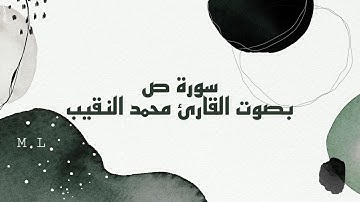 سورة ص بصوت القارئ محمد النقيب