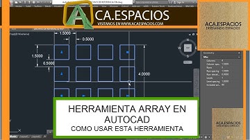 ARRAY AUTOCAD | comando ARRAY AUTOCAD | AUTOCAD ARRAY | como usar ARRAY en AUTOCAD