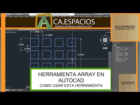 Video: ¿Qué es el comando Array en AutoCAD?
