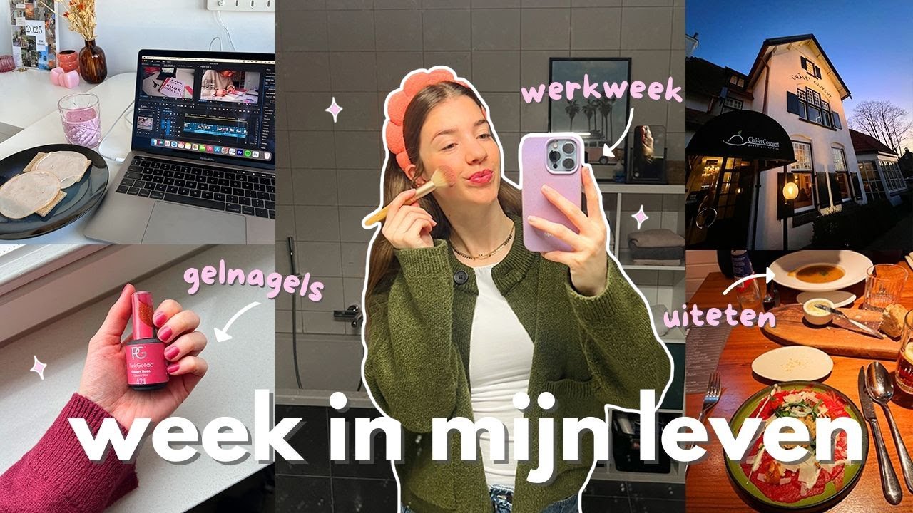 Weekvlog ⭐️ realistische werkweek 👩🏻‍💻 & gelnagels @home 💅🏼💘