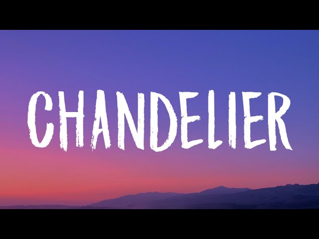 Sia - Chandelier (Lyrics) I'm gonna swing from the chandelier From the chandelier class=