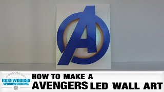 How To Make A Avengers Led Wall Art