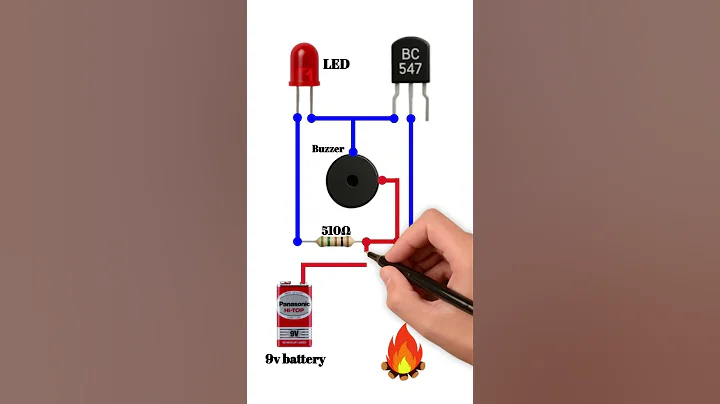 How to make a fire detection circuit using BC547 and photo diode#diy