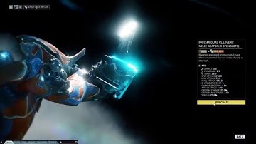 Warframe HD; Buying Primed Continuity x3 and Prisma Dual Cleavers