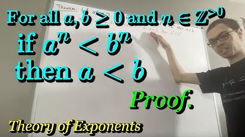 Let a,b ≥ 0 and n be a positive integer. Prove if a^n ﹤ b^n then a ﹤ b (ILIEKMATHPHYSICS)