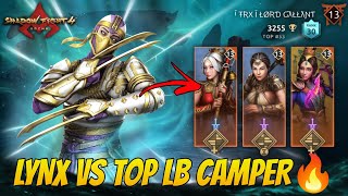 LYNX Destroying Top LB Camper with Patience 😮‍💨🔥| Renova Gaming ✨| Shadow Fight 4: Arena