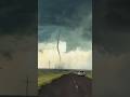 Driving towards a tall #tornado while taking hits by large #hail // #stormchasing #shorts