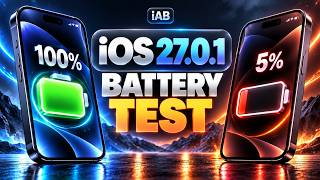iOS 27.0.1: اختبار عمر البطارية / استنزاف البطارية / أداء البطارية. screenshot 5