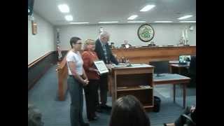 marty receiving award