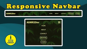 ASMR Programming - How to Create Responsive Navigation Bar using HTML, CSS, and JS - No Talking