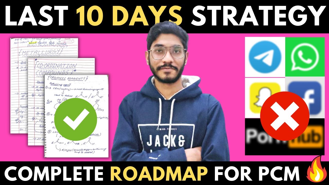 JEE MAIN 2023 Strategy: How To Master PCM In 10 Days 🔥 #jee #iit - YouTube