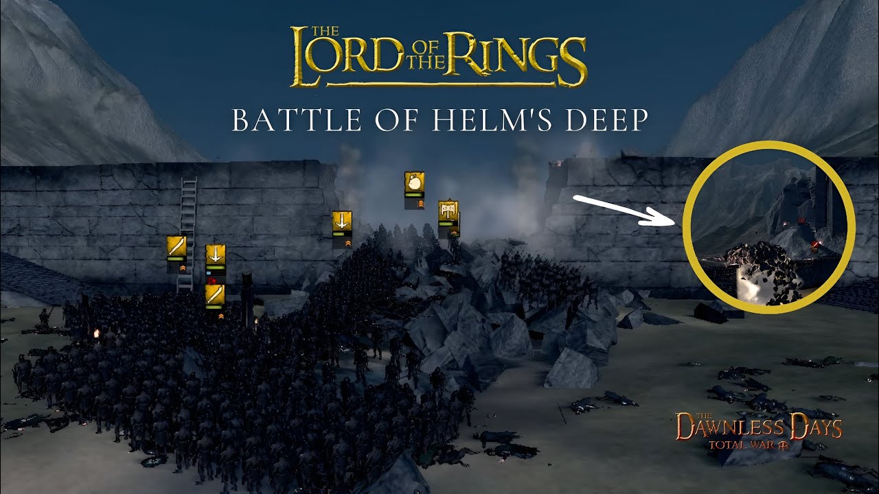 LORD OF THE RINGS BATTLE - Battle of Helm's Deep - YouTube