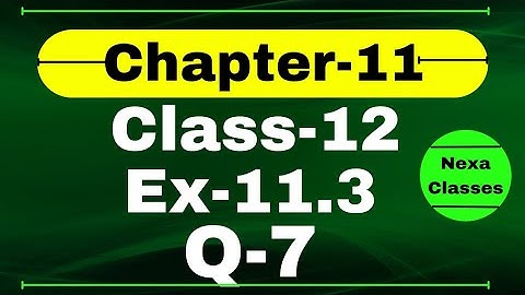 Class 12 Ex 11.3 Q7 Math | 3D Geometry | Q7 Ex 11.3 Class 12 Math | Ex 11.3 Q7 Class 12 Math | Nexa