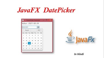 #21 JavaFX Tutorial | DatePicker in JavaFX