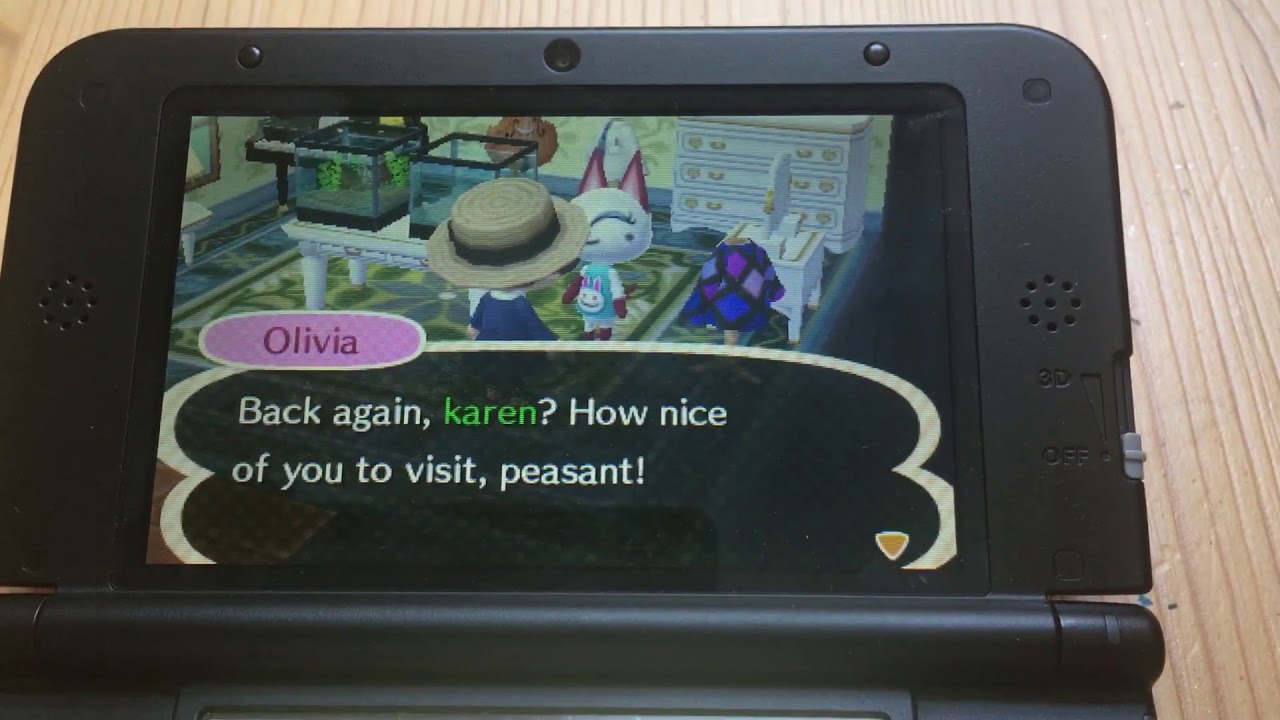 i changed her catchphrase to peasant. Animal crossing 2 YouTube