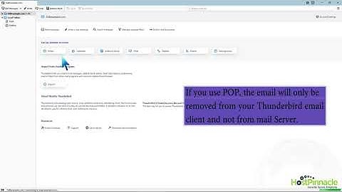 How to delete an email message in Mozilla Thunderbird   HostPinnacle