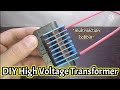DIY High Voltage Transformer | How To Make High Voltage Transformer Using Multi-Section Bobbin