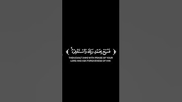 كروما شاشة سوداء قرآن كريم 🌿 سورة النصر (كاملة)  🌿الشهيد صالح الجعفراوي 🌿