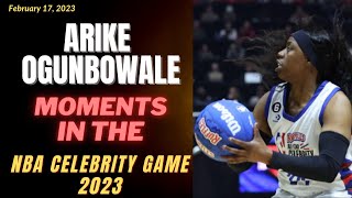 ARIKE OGUNBOWALE plays and moments NBA CELEBRITY GAME 2023