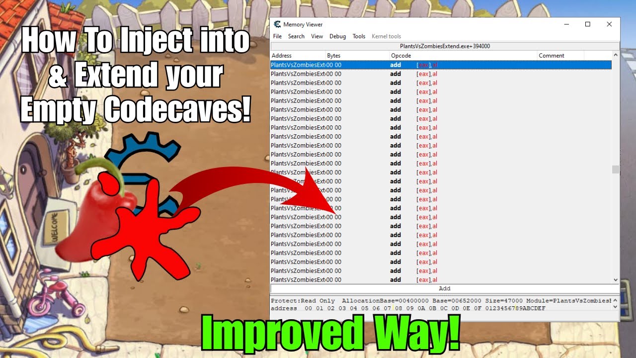 Sprit Injection Empty Codecave Extension + Script Injection Tutorial | Improved Way ...
