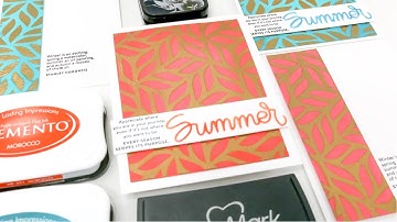 Heat Embossing with Stencils | Using the Positive and Negative
