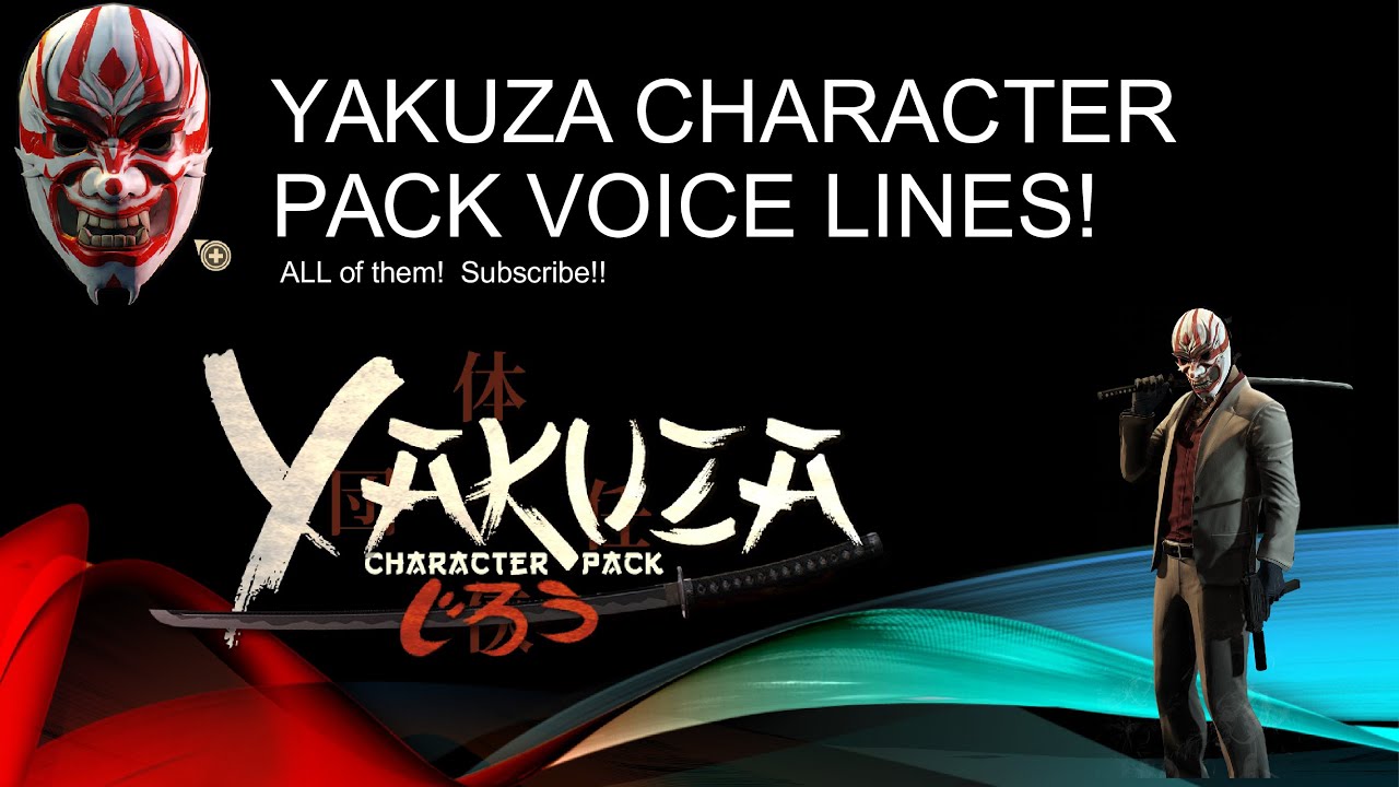 Payday 2 Jiro Voice Lines Yakuza Character Pack Youtube