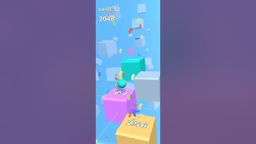 Ball Ladder 2048 Gameplay level 12 Level 13missed