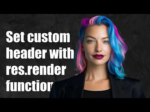 Set custom header when using res.render