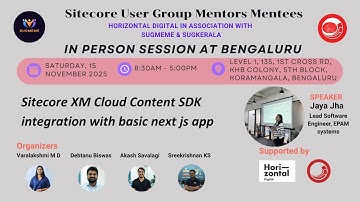 Jaya Jha Sitecore XM Cloud Content SDK integration with basic next js app